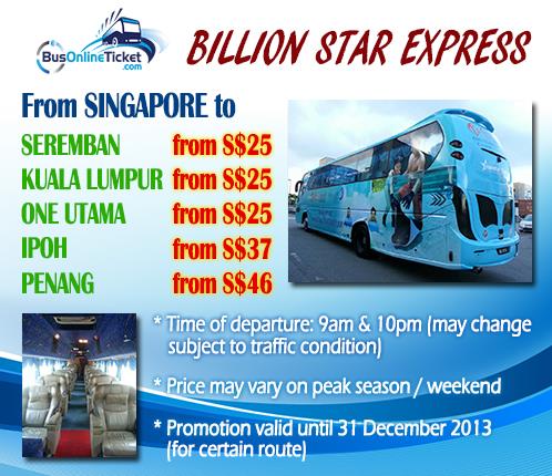 bus from singapore to kuala lumpur