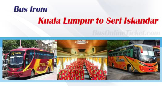 Bus from Kuala Lumpur to Seri Iskandar