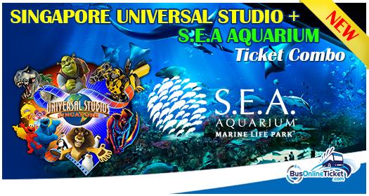 Singapore Universal Studios Singapore® + S.E.A Aquarium Ticket Combo from S$100.00 only!