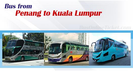 Bus from Penang to Kuala Lumpur