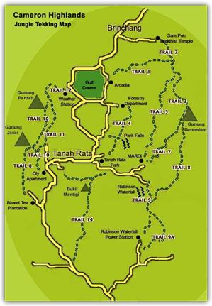 trails - cameron highlands