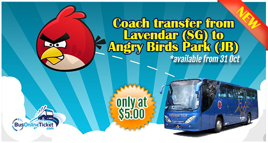 Superior Coach Bus from Singapore to Angry Birds Park
