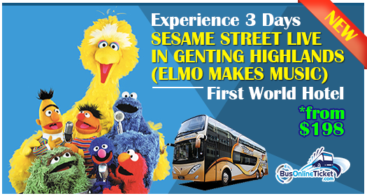 3D2N Sesame Street in Genting Highlands (Elmo Makes Music) Tour