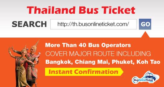 Thailand Bus Ticket available in BusOnlineTicket.com