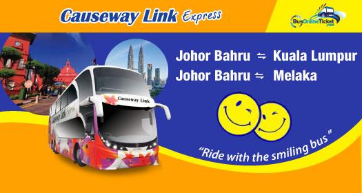 Causeway Link Express provides new bus service between JB and KL / Malacca