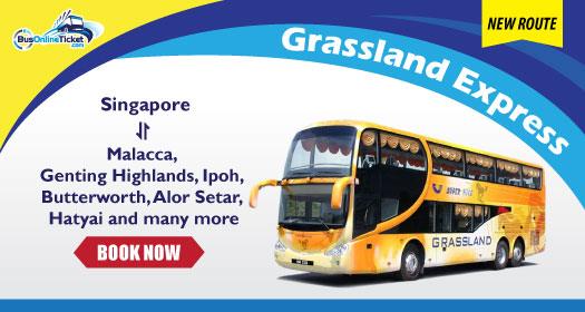 Online booking for Grassland Express's full range of bus services