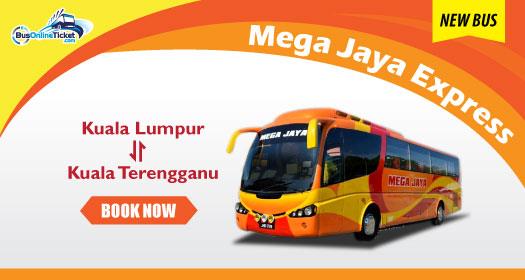 Mega Jaya Express bus tickets can be booked online now