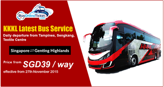 KKKL Singapore offers latest bus departure from Tampines, Sengkang and Textile Centre