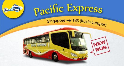 Pacific Express offers bus from Singapore to Kuala Lumpur