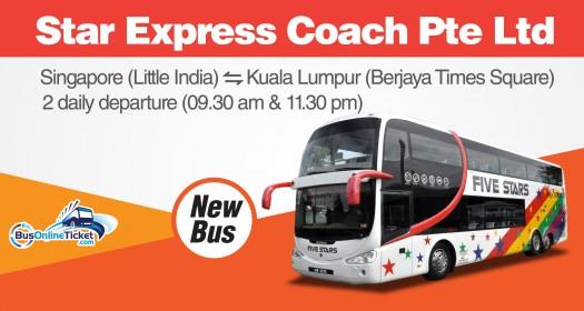 Star Express Coach offers new route from Singapore Little India to Kuala Lumpur Berjaya Times Square