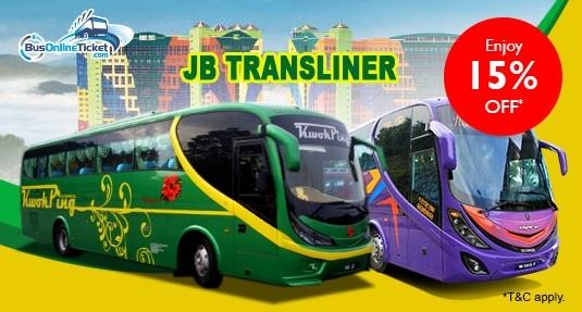 JB Transliner Special Promotion in May 2016. - Enjoy 15% OFF when you book your bus tickets