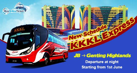KKKL Express Johor Bahru to Genting Highlands