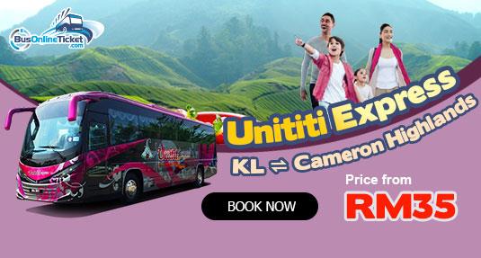 Unititi Express offers bus service between KL and Cameron Highlands