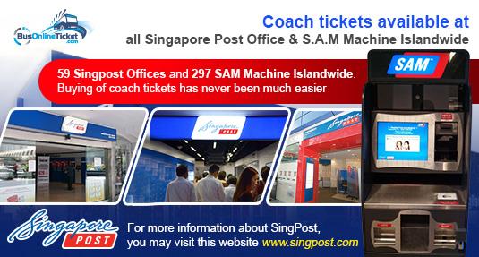 Buying bus tickets from SingPost offices and SAM machine has never been much easier.