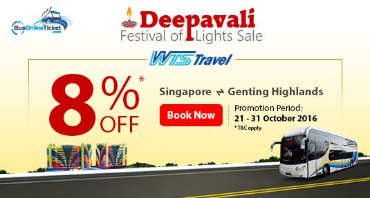 WTS Travel & Tours Offer 8% OFF for Deepavali Promotion