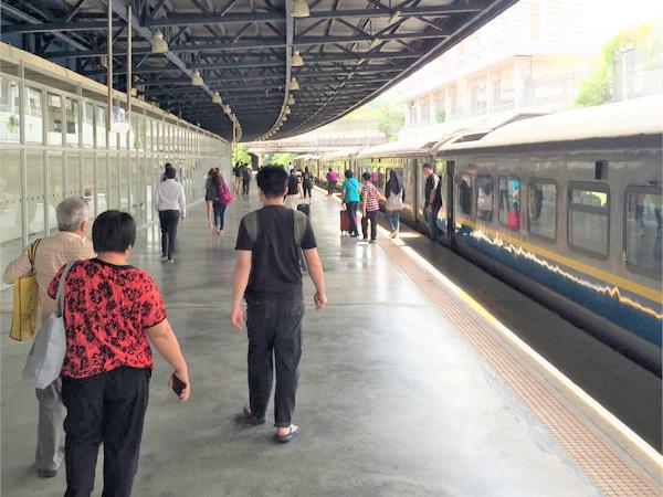 People in the Train Platform in Woodlands CIQ