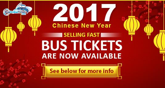 Online Booking for Chinese New Year 2017 Bus Tickets