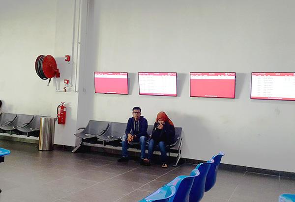LCD TV in Passengers Waiting Area