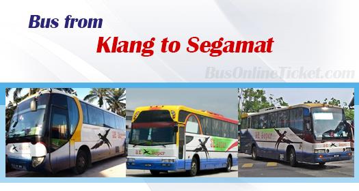 Bus from Klang to Segamat