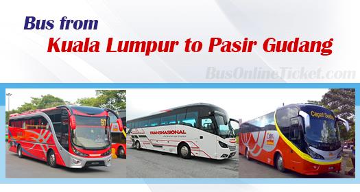 Bus from Kuala Lumpur to Pasir Gudang