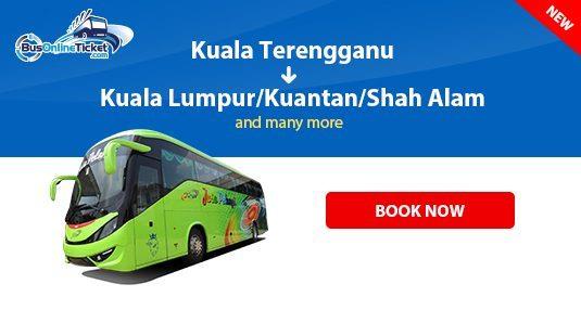 Jasa Pelangi Express bus from Kuala Terengganu to KL, Kuantan and Shah Alam