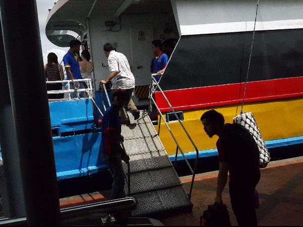 Boarding ferry