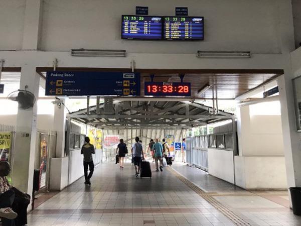 Train Departure Display at Padang Besar Train Station