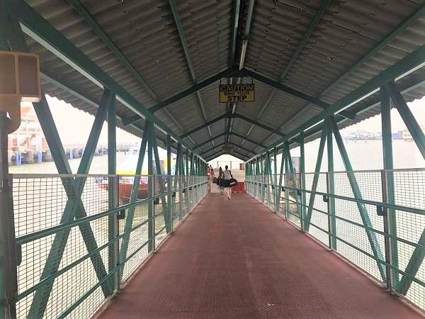 Walkway to ferry