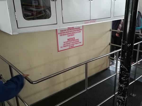 Luggage Compartment in the Ferry