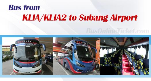 Bus from KLIA/KLIA2 to Subang Airport