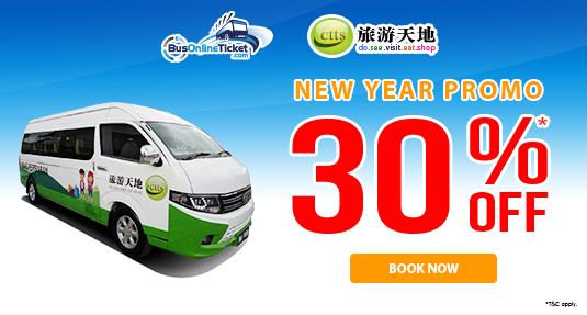 New Year Promotion: 30% OFF for any CTTS Holidays bus ticket bookings