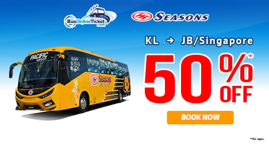 Get 50% OFF for Seasons Express Bus Tickets