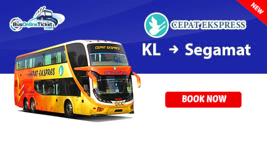 Cepat Express Offers Bus from Kuala Lumpur to Segamat