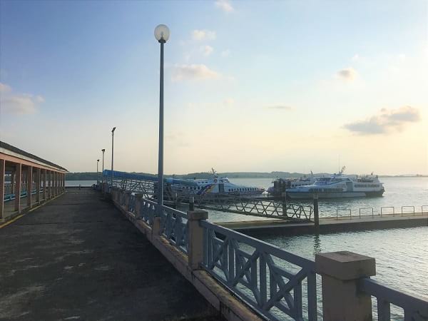 Ferry Jetty From Tanjung Belungkor to Singapore