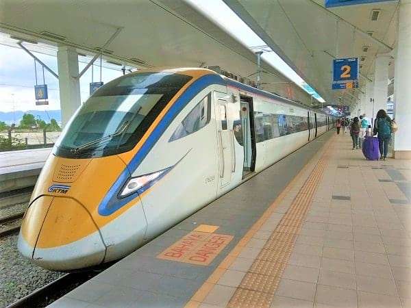 ETS train platform in Butterworth train station