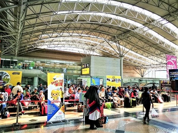 ETS train waiting area at KL Sentral