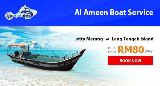 Al Ameen Boat Service from Jetty Merang to Lang Tengah