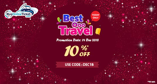 December Exclusive Deal: 10% OFF on any bus ticket booking