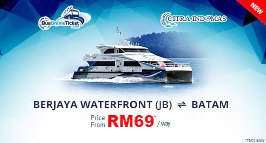 Citra Indomas Offers Ferry Service Between Berjaya Waterfront and Batam