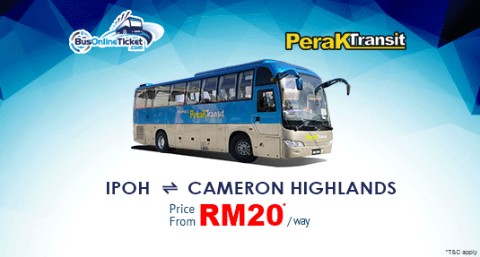 Perak Transit Offers Bus Between Ipoh and Cameron Highlands