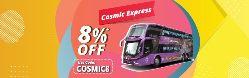 Promosi Istimewa untuk Tiket Bas Cosmic Express