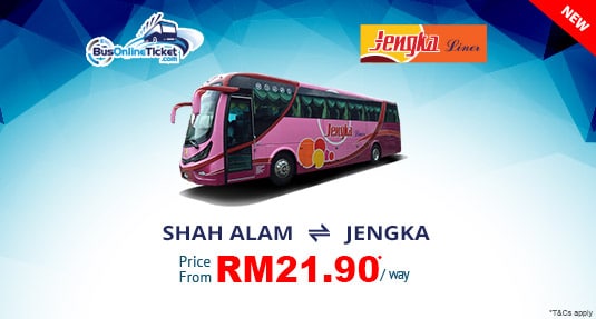 Jengka Liner Bus from Shah Alam to Jengka