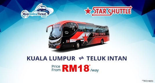 Star Coach Bus from Kuala Lumpur TBS to Teluk Intan