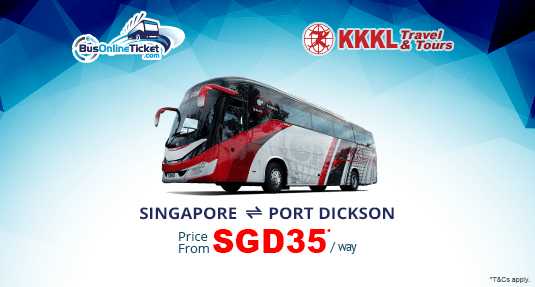 KKKL Travel & Tours Bus Singapore to Port Dickson from SGD 35