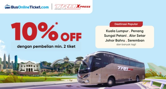 Promosi 10% dengan TRA Xpress Promosi 10% dengan TRA Xpress